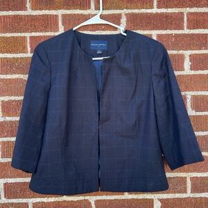 Banana Republic Suit Jacket Blazer With Cropped Sleeves Size 10